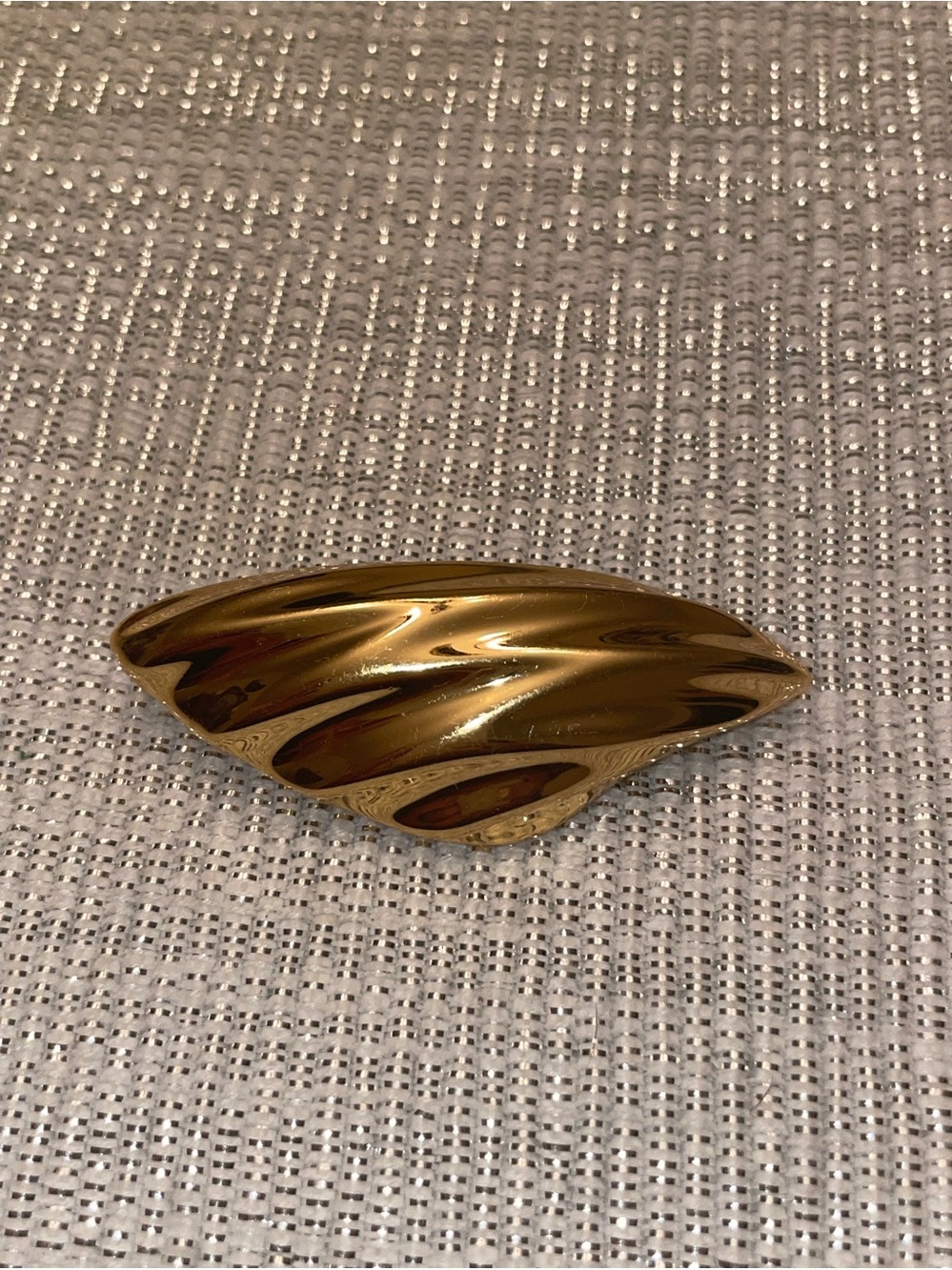 Monet Gold-Tone Swirl Brooch